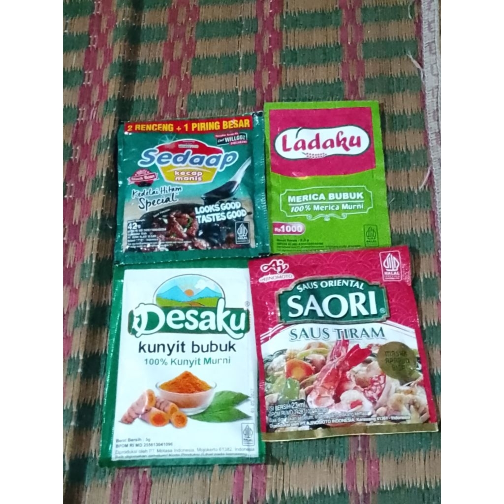 

Kecap Sedaap+Kunyit Bubuk+Saori Saus Tiram+Ladaku Paket 3Aa (TRB144)