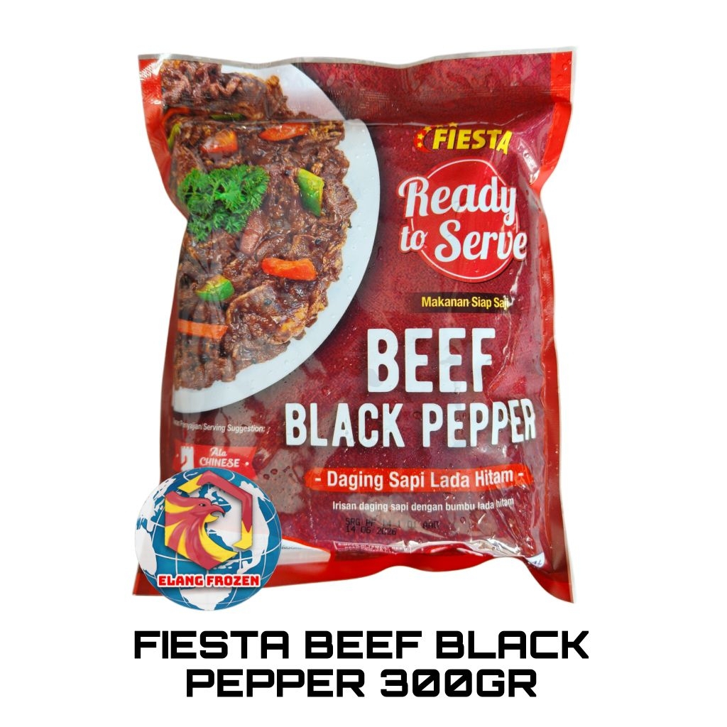 

Fiesta Ready To Serve Beef Black Pepper | Daging Sapi Lada Hitam 300gr