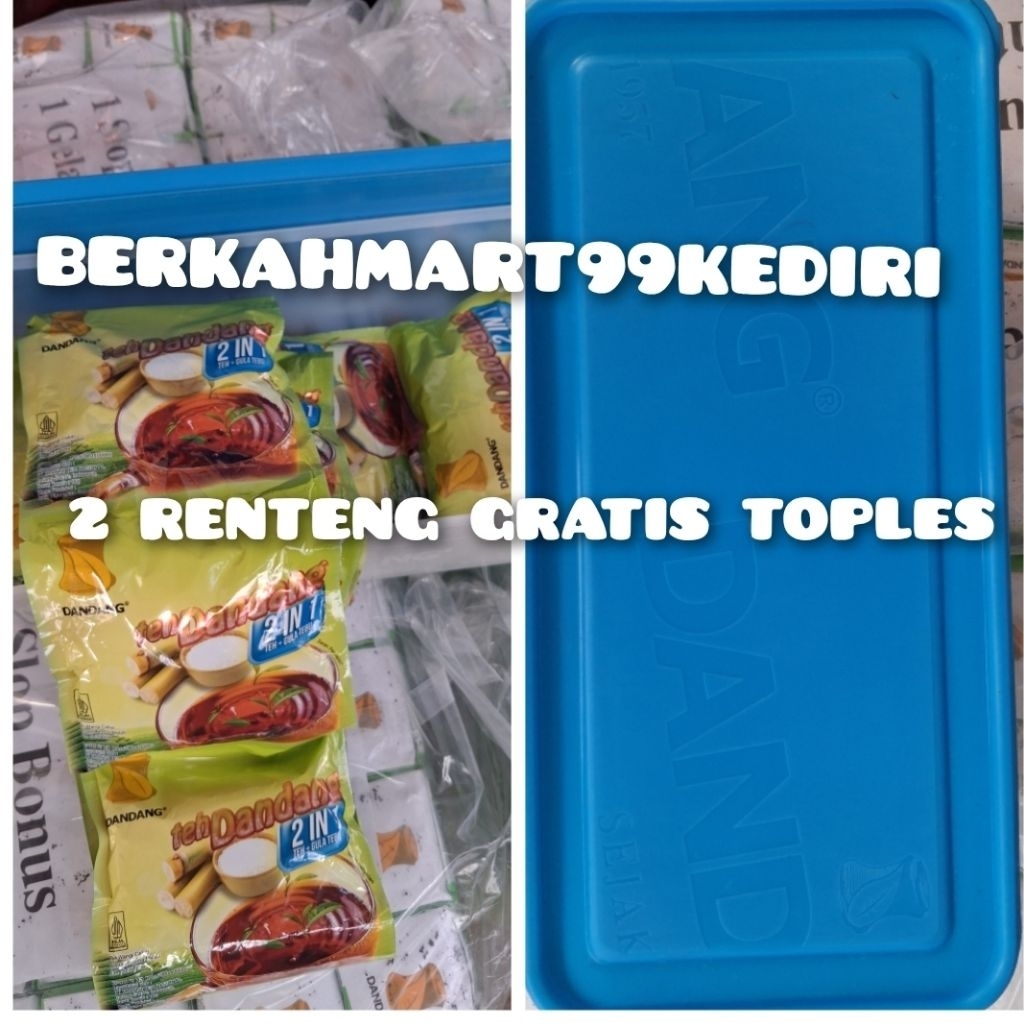

Teh dandang paket 2 renteng(20 sachet teh + gula) gratis toples