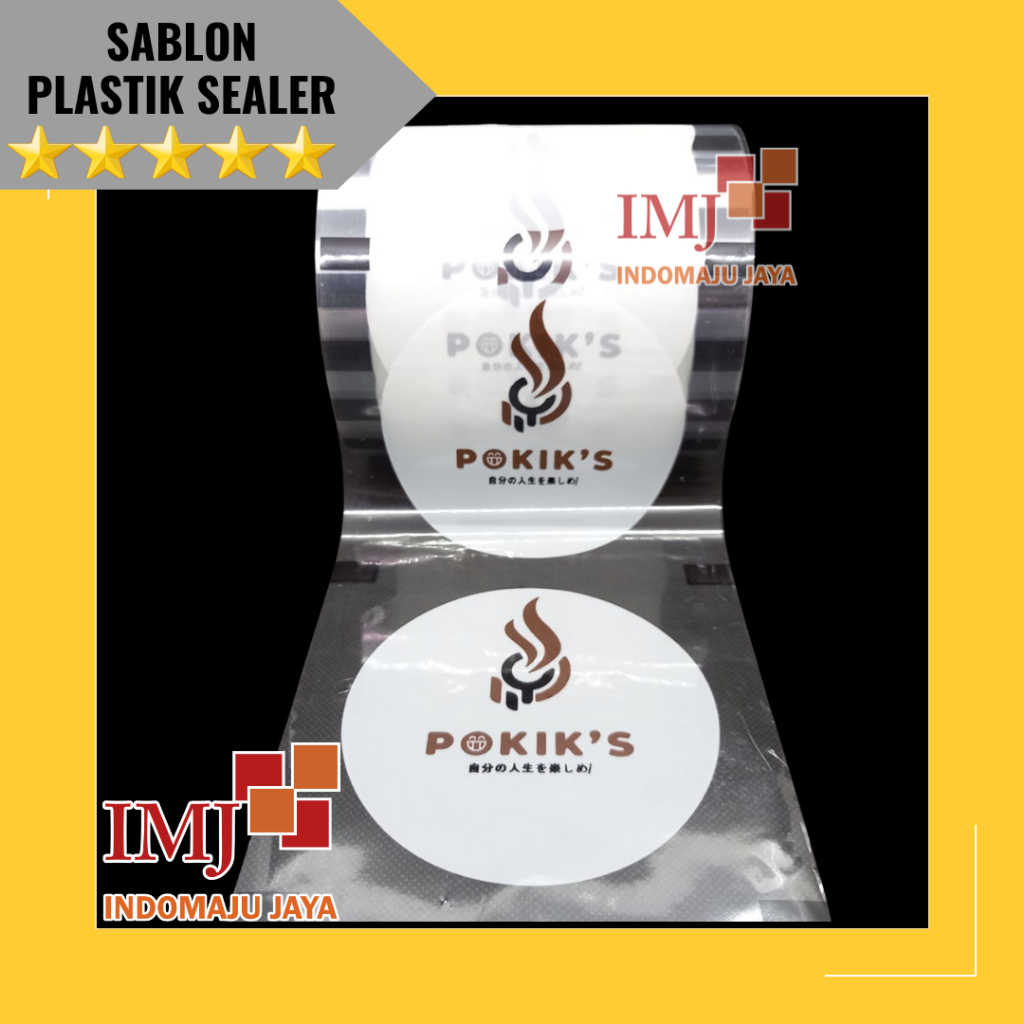 SABLON PLASTIK SEALER CUP 3 WARNA CUSTOM