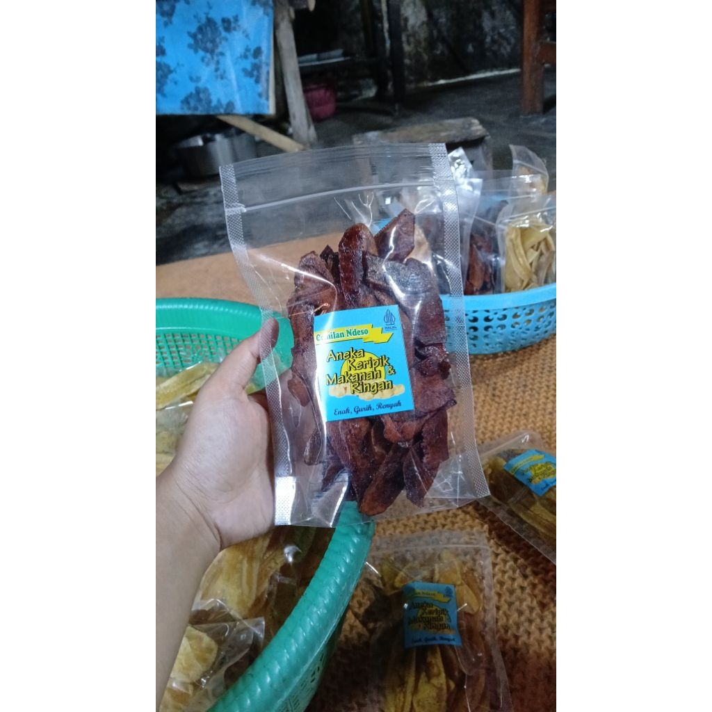 

Khas Camilan ndeso kripik pisang oven 90gram