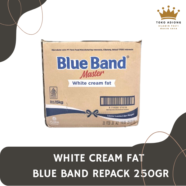 

WHITE CREAM FAT BLUE BAND REPACK 250GR