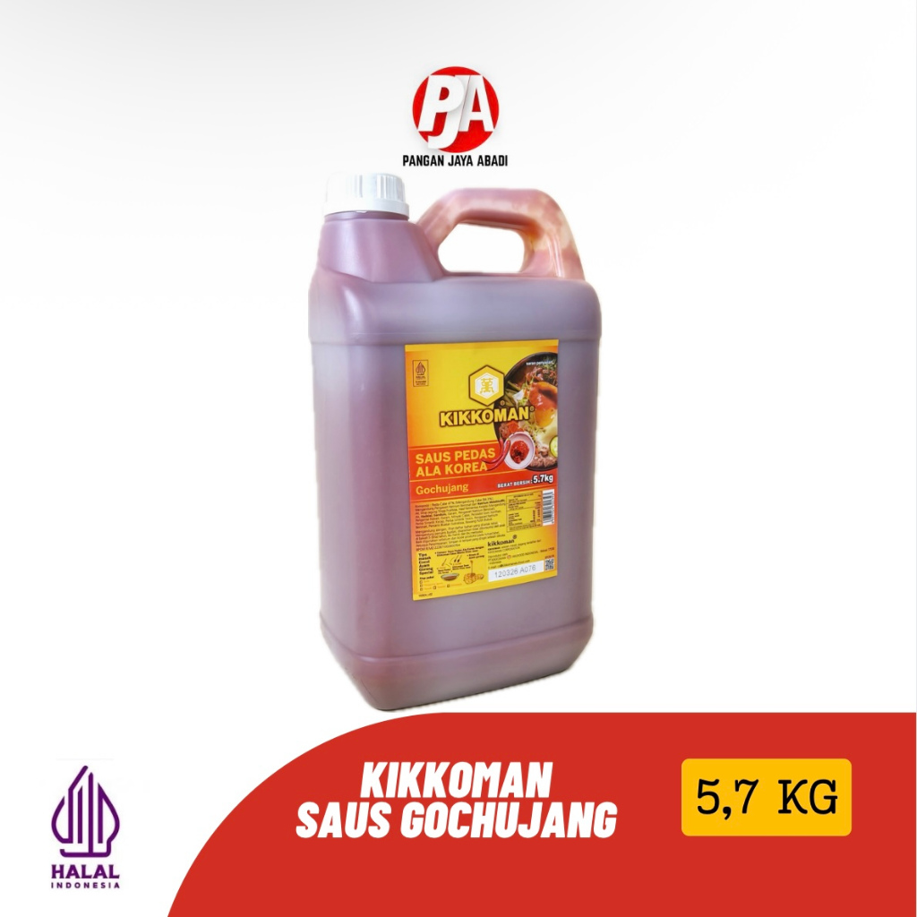 

Kikkoman Gochujang Sauce Halal 5 Liter / 5.7KG Saus Pedas Manis Korea