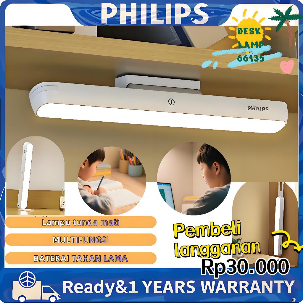 Philips Desk Light 66143 Lampu Meja Belajar Lampu Baca Led / Lampu Magnet Tempel Led