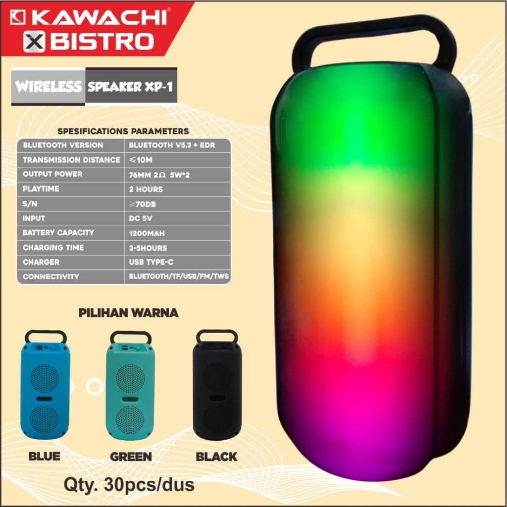 Speaker XP1 Bistro Kawachi Speaker Aktif portable Speaker bluetooth Speaker mini Speaker bass kuat s