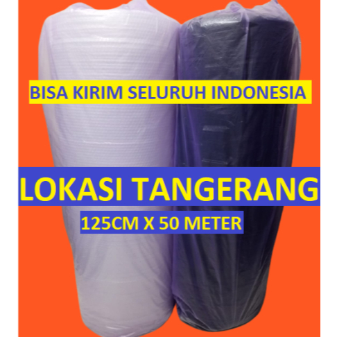 

CARGO BUBBLE WRAP 1 ROLL HITAM BUBLE WARP 50M X 1.25M PLASTIK BABLE | BERAT 3 KG "TANPA ROL PIPA