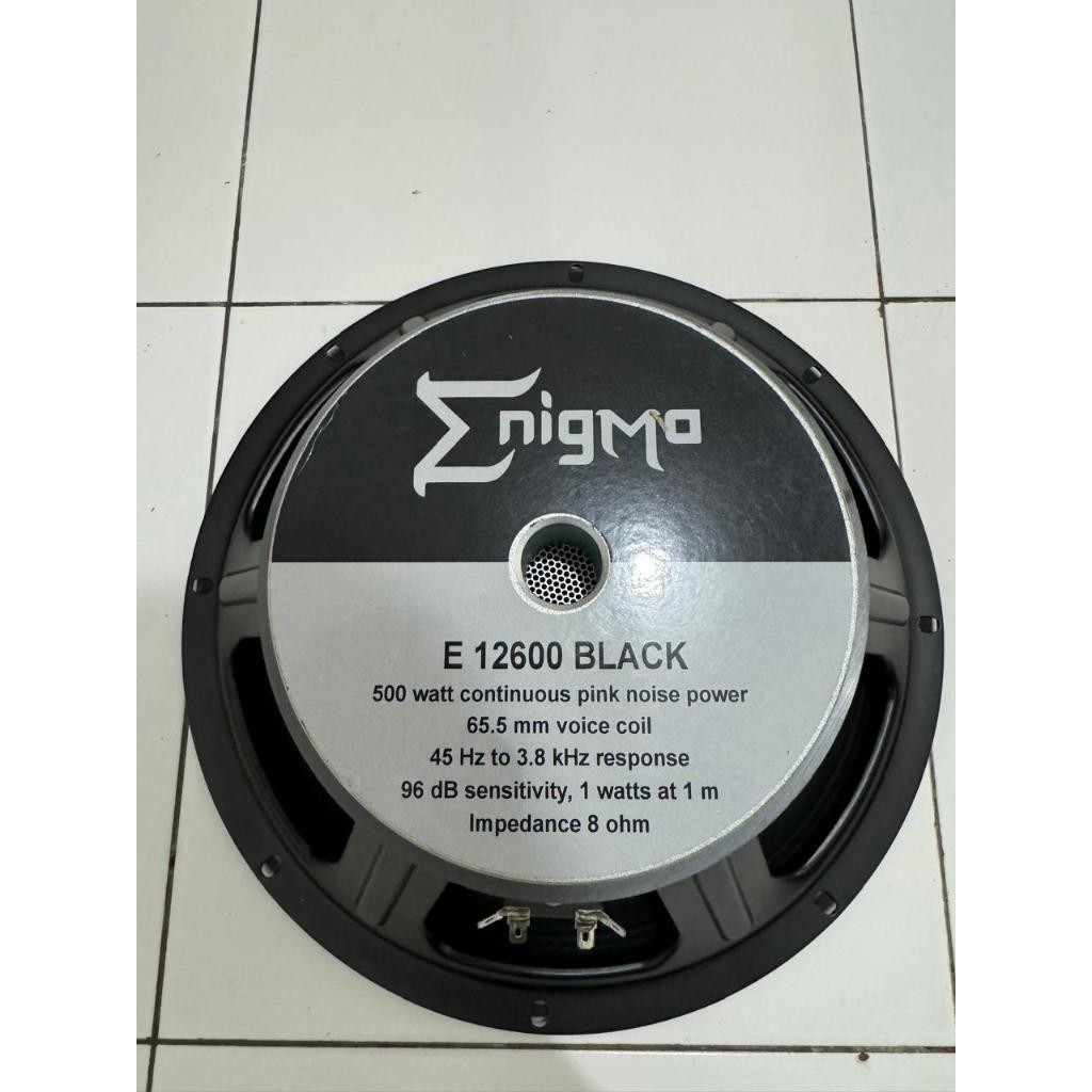 SPEAKER KOMPONEN 12INCH ENIGMA E 12600 BLACK