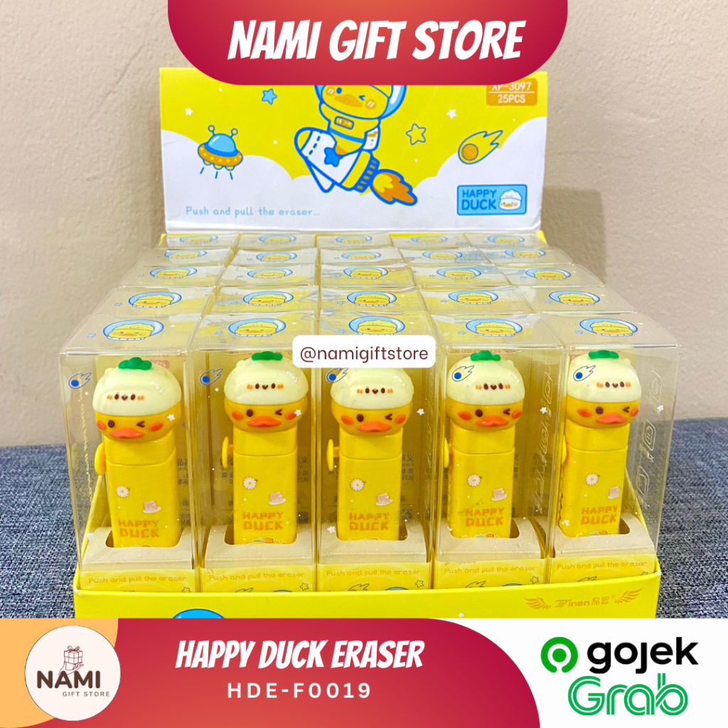 

[HDE-F0019] Happy Duck Eraser Penghapus 3D Bentuk Bebek / Alat Tulis Kekinian Estetik Penghapus