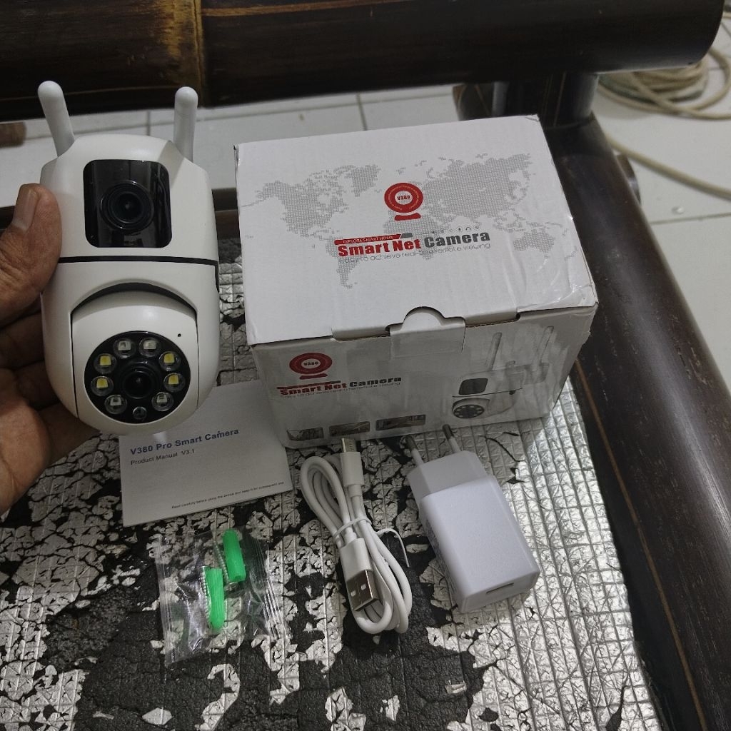 kamera cctv 2 kamera outdoor waterproof v380 pro