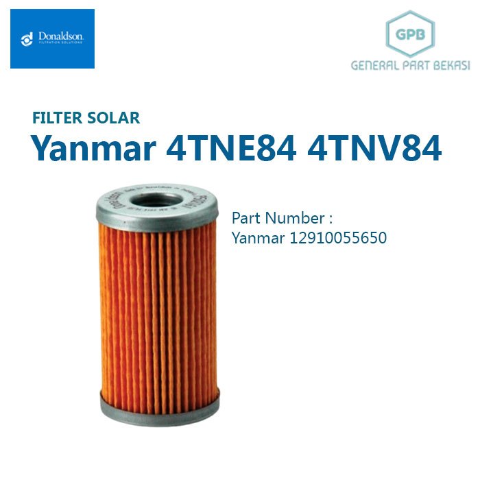 Fuel Filter Solar Yanmar 4TNE84 4TNV84 Donaldson