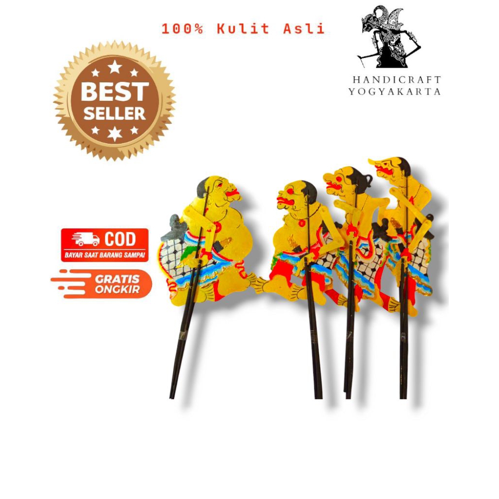 Wayang Punokawan Komplit 4 WAYANG SEMAR GARENG PETRUK BAGONG VERSI KI SENO