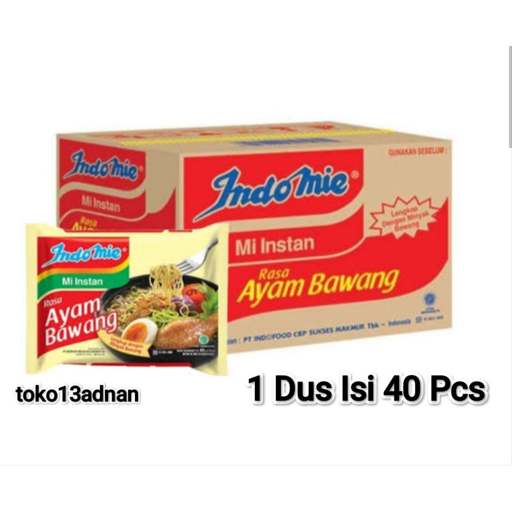 

Mie Indomie Ayam bawang 1 Dus 40 Pcs