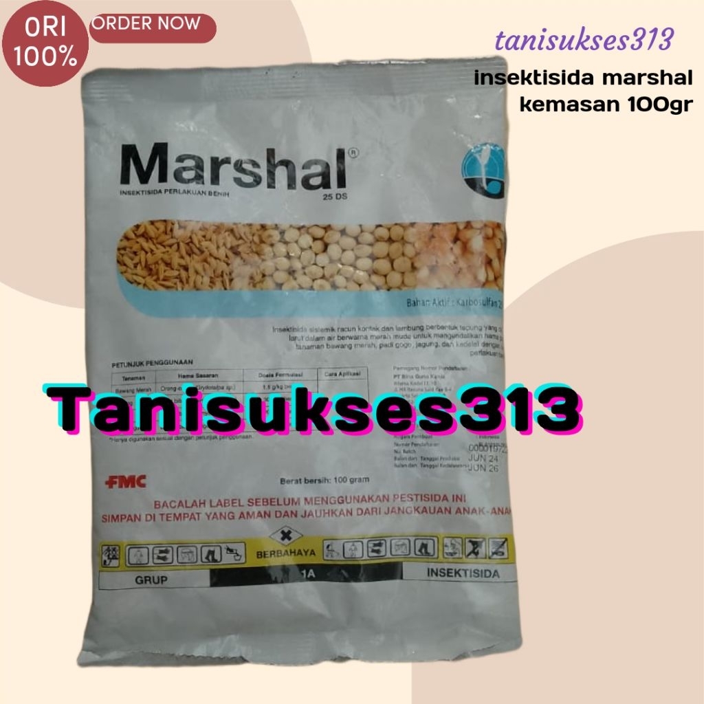 Insektisida marshal 25ds 100gr marsal ds 100gr perlakuan benih marsal marshal 100gr