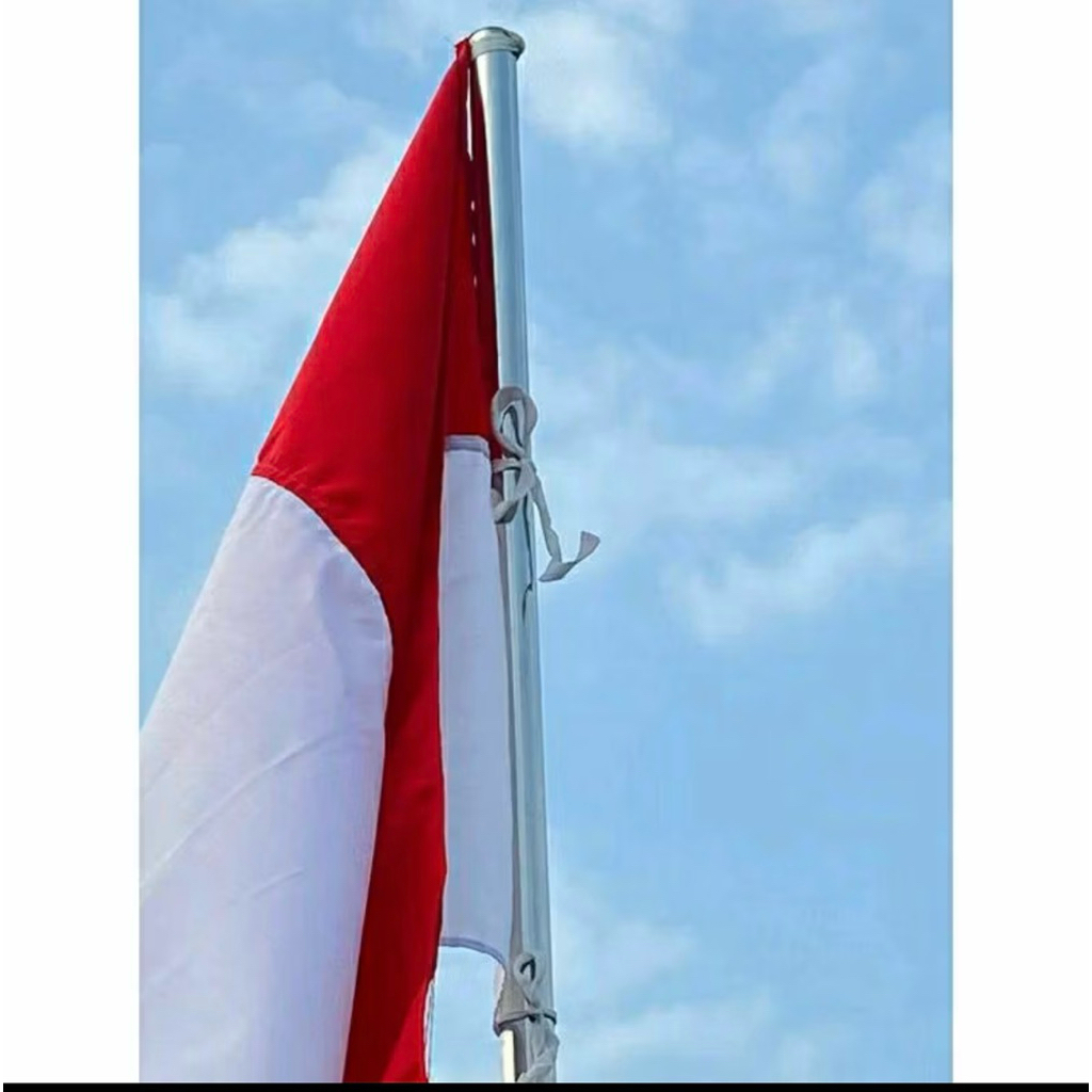 tiang bendera stainless steel 1" panjanjang 3 meter tebal 0.6 17 agustus kemerdekaan indonesia