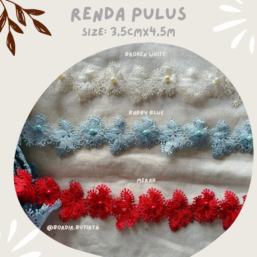 bordir renda PULUS bordir tempel