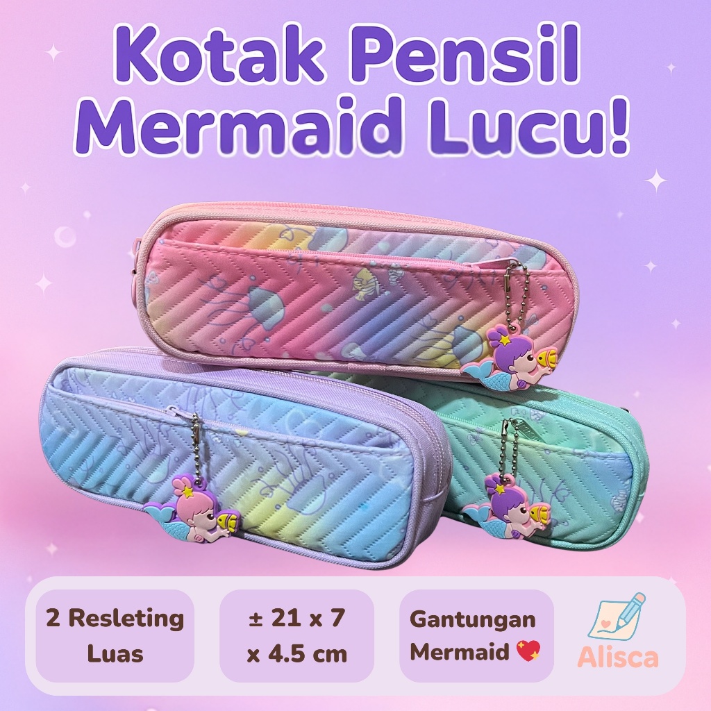 

Kotak Pensil Mermaid Lucu 2 Resleting – Xiaolinjing BD-978 | Pencil Case Kain Anak Sekolah Karakter Imut