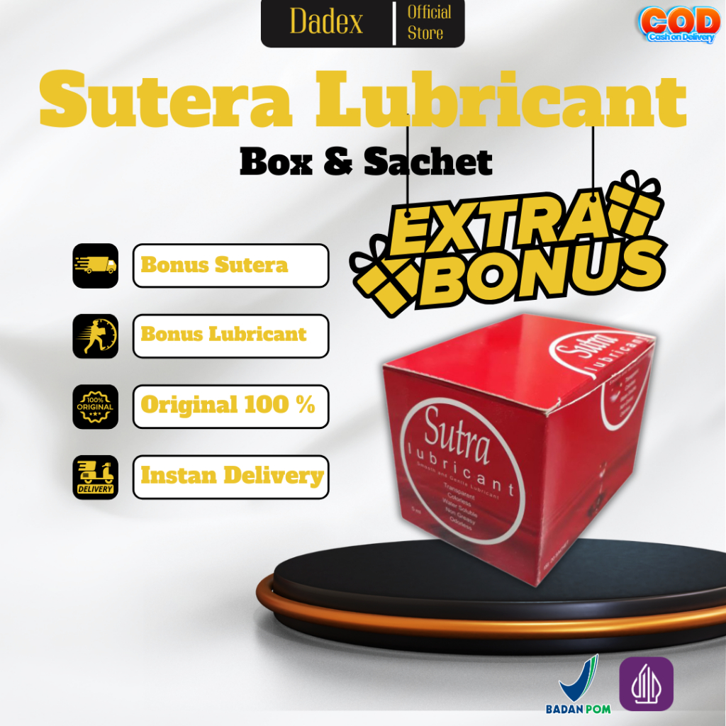 Sutra Lubricant - Sutra Lubricant Gel - Pelumas Sutra - Lubrikan Sutra - Pelicin - Ledi