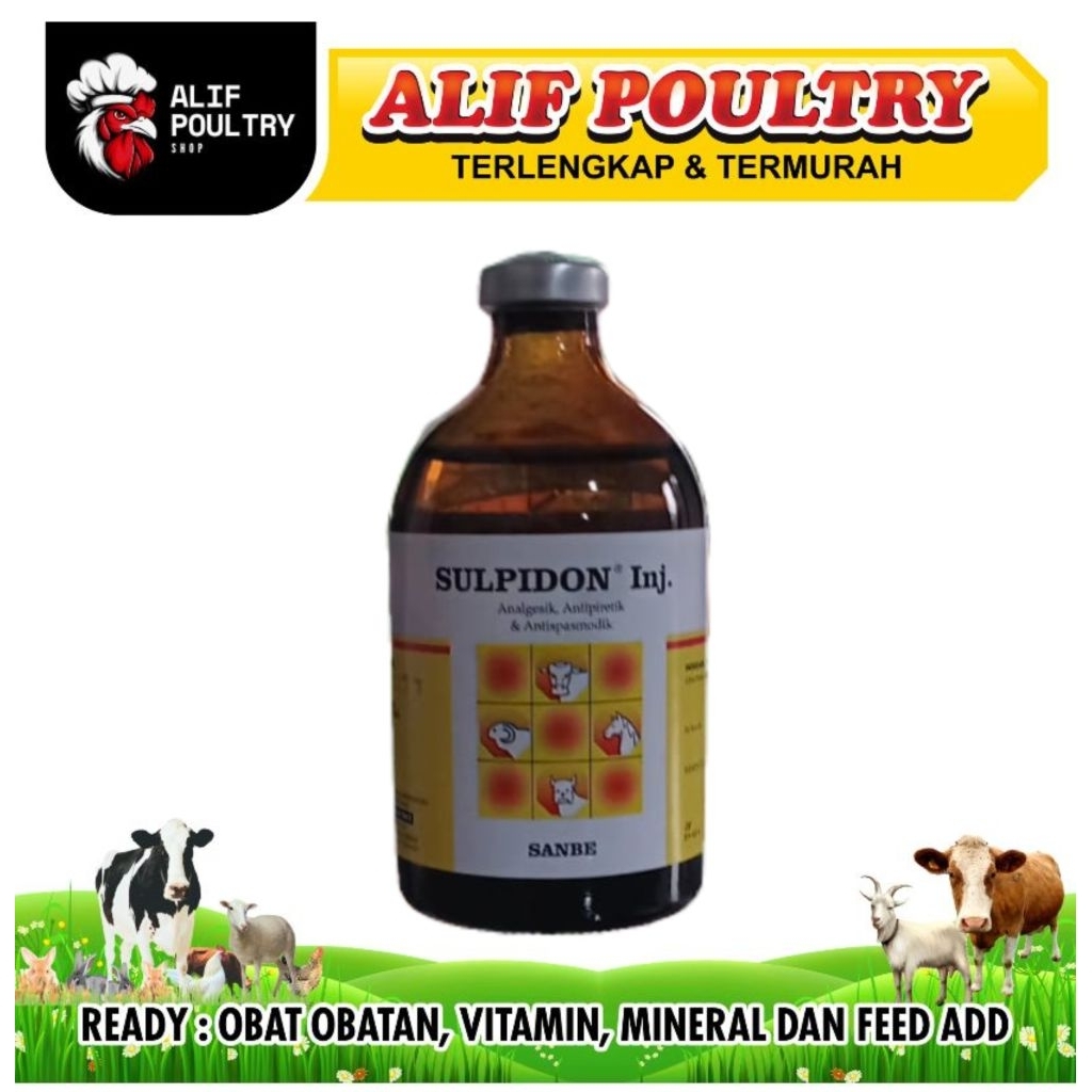 SULPIDON 100ML - obat pereda nyeri hewan