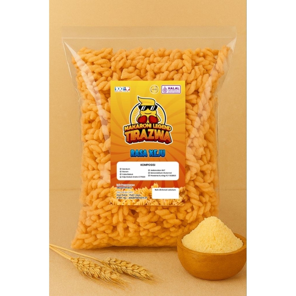 

Makaroni Spiral Tirazwa rasa KEJU MANIS