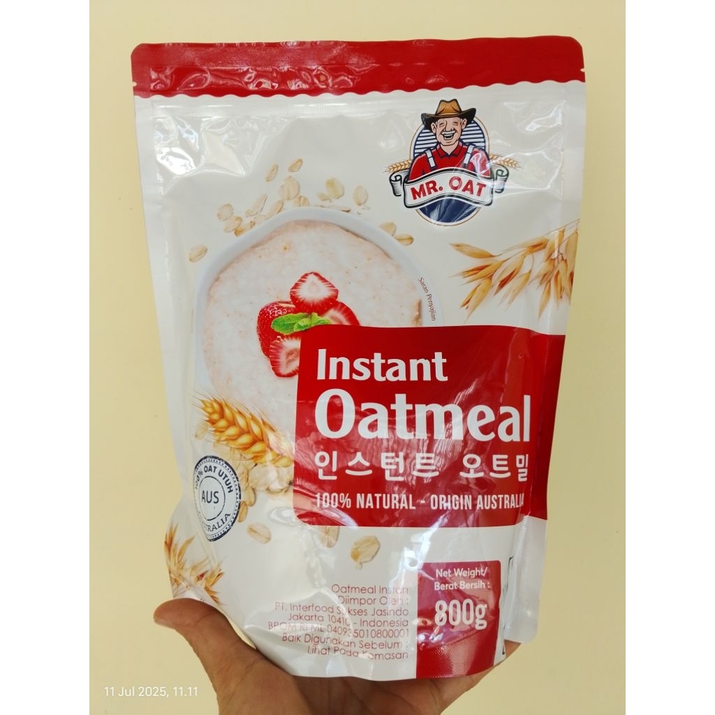 

MR OAT INSTANT OAT MEAL AUSTRALIA 800G