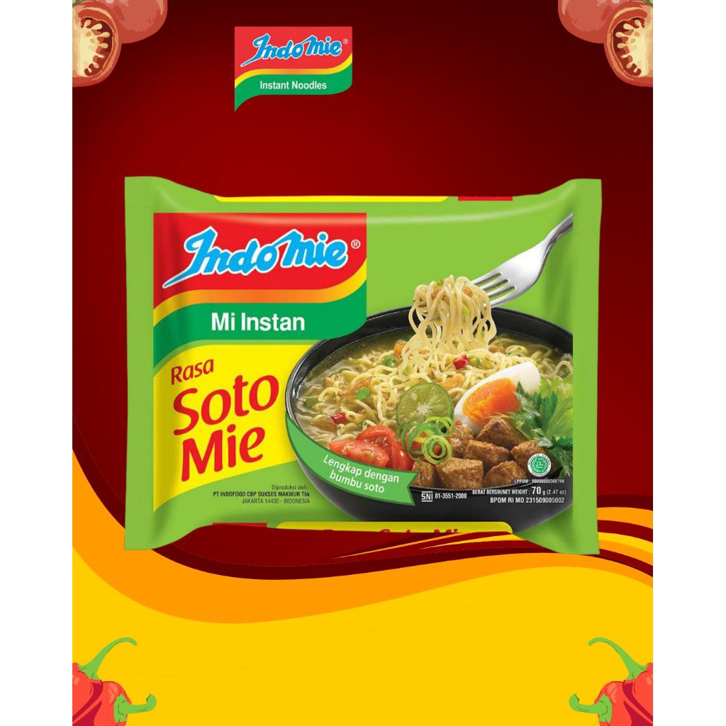 

mie instan indomie soto mi kuah