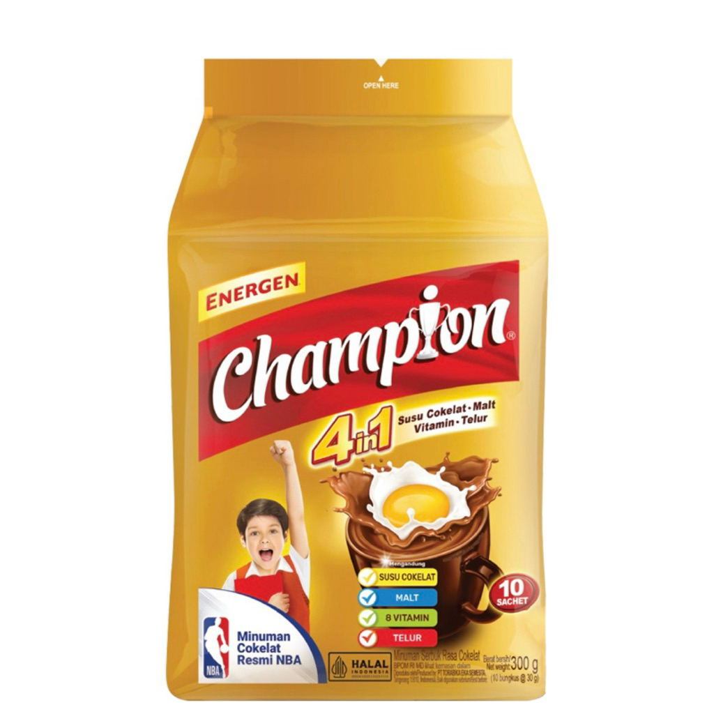 

ENERGEN CHAMPION MINUMAN SEREAL BUBUK 10x30gr