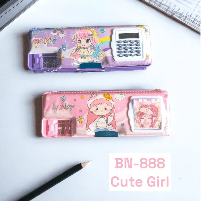 

Kotak Pensil BN-888 Kotak Pensil Bahan Magnet Ada Kalkulator