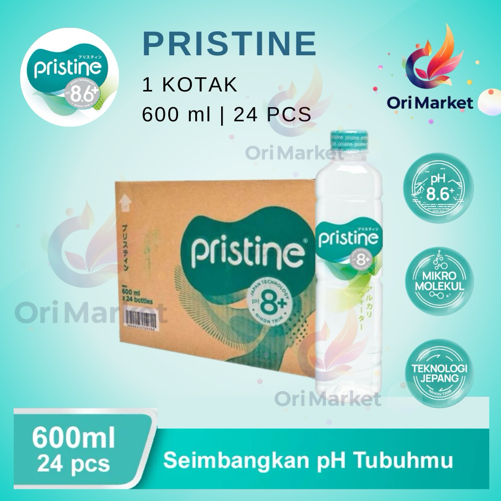 

PRISTINE 600 ML (1 KOTAK = 24 BOTOL)
