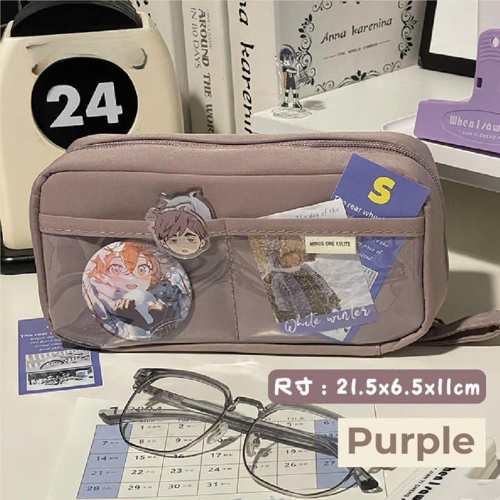 

Tas Tempat Pensil Case Pouch Anak Sekolah Transparan Thto Kapasitas Besar Stationery Jumbo