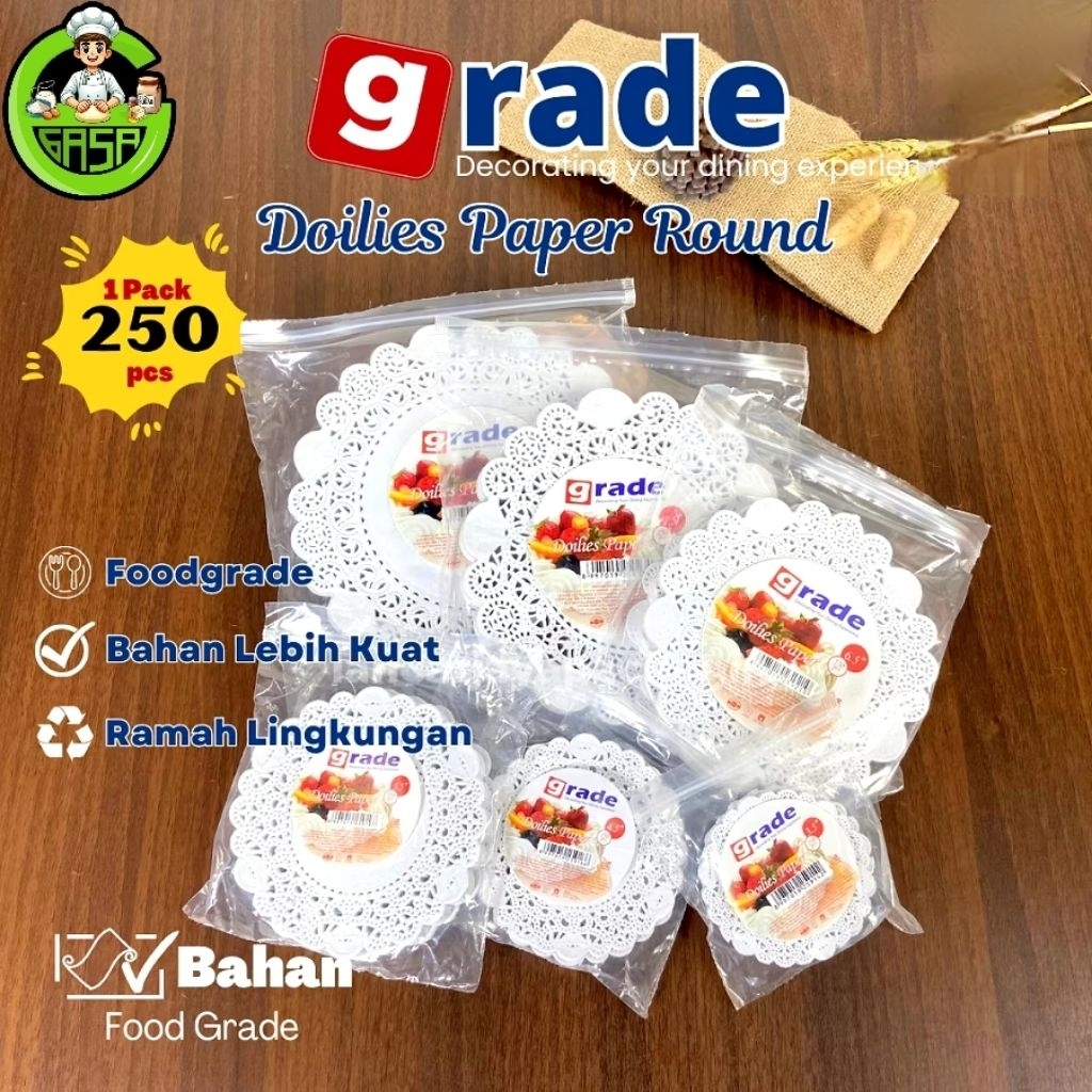 

Paper Doilies round putih GRADE - ALIBABA si 250pcs Doyleys paper doilys kertas renda/KERTAS ALAS KU bolu E/alas toples/Samir putih/kertas kembang/kertas TUTUP KOTAK NASI/kertas dekorasi kue