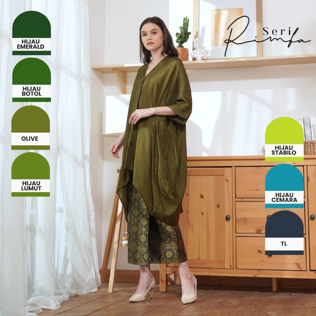 Lausboutique-Tunik Aruna Polos-Seri Rimba-Tunik Batik [Hanya Atasan]