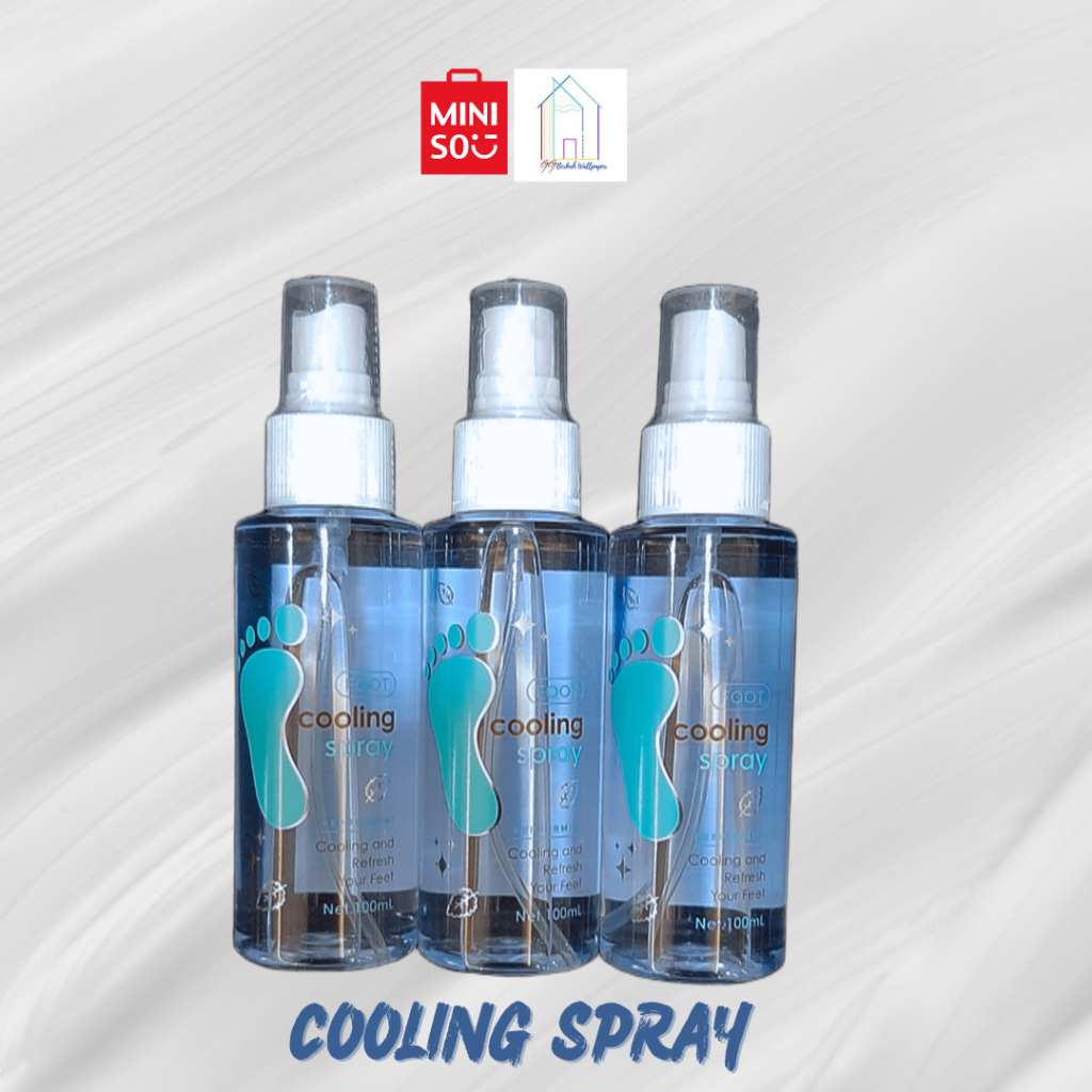 PROMO HARGA MURAH MINISO Semprotan Pendingin Kaki Peppermint Foot Cooling Spray Parfume 100ml KEMASA