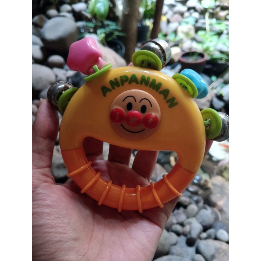 preloved mainan bayi kerincingan bayi Anpanman