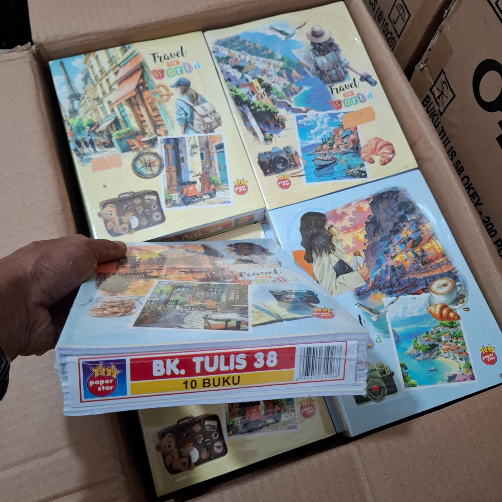 

1 PAK BUKU TULIS PAPER STAR PREMIUM 38 LMBAR - 10 BUKU