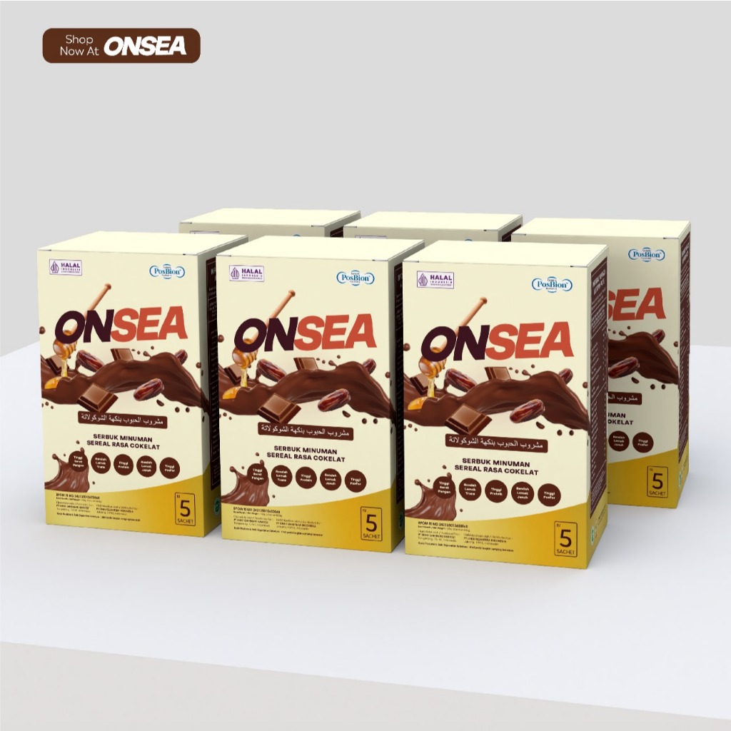 

ONSEA SUPER CELL FOOD (Postbiotic Slendesta Kurma Madu) | Pengganti Makan Sehat | Multigrain + Protein + Vitamin Lengkap [6 BOX]
