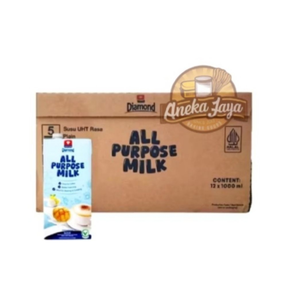 

SUSU UHT DIAMOND ALL PURPOSE 1 LT ( 1 DUS ISI 12 LT)