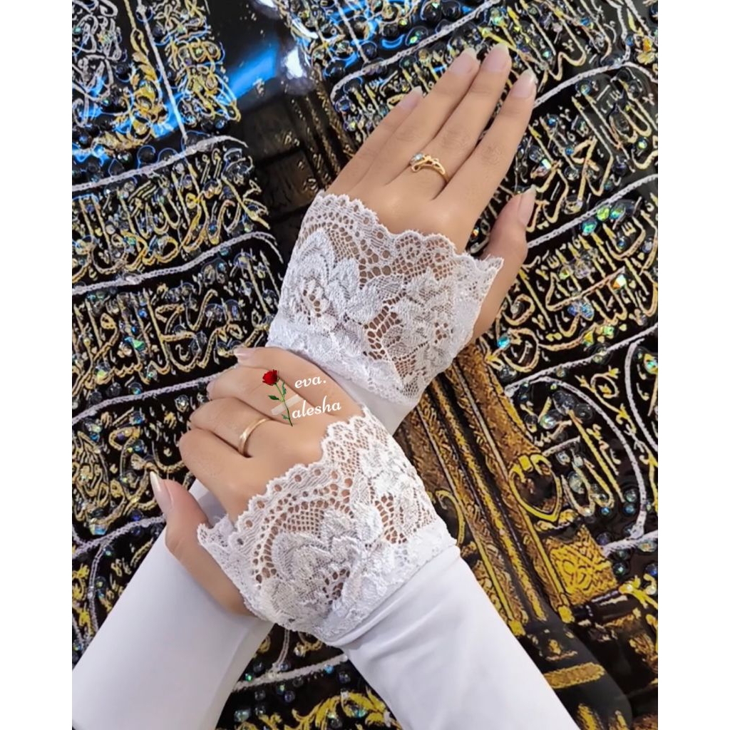 Handsock Renda Jempol / Sarung Tangan Muslimah