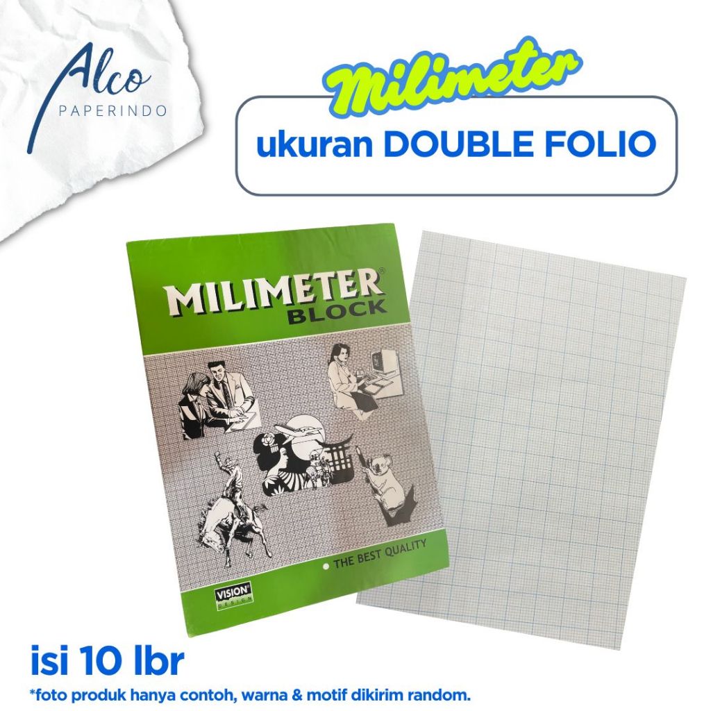 

Milimeter Block Double Folio VISION isi 10 lembar