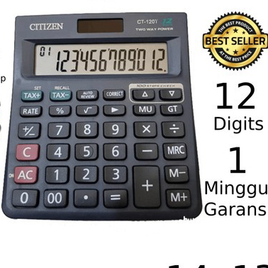 

Kalkulator CT 120T - 12 Digit - Murah Bagus - HIGH QUALITY+