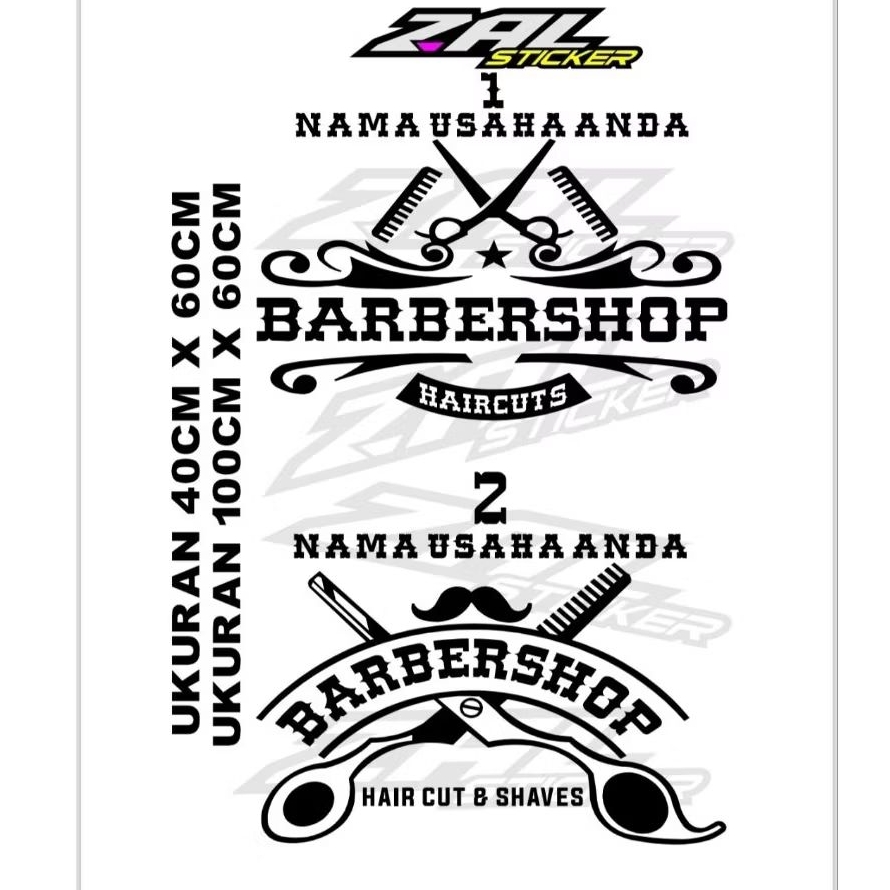 sticker cutting custom BARBERSHOP sticker barbershop