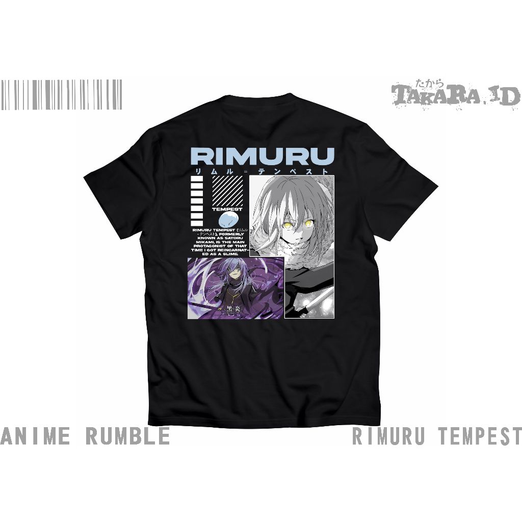 Kaos Anime Rimuru Rimuru Tempest 02RT- T-Shirt Anime - Kaos Anime - Cotton Combed Unisex Streetwear