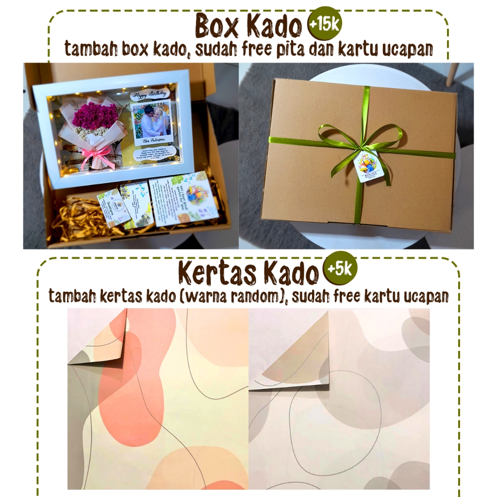 

Bungkus kado dan Box Kado