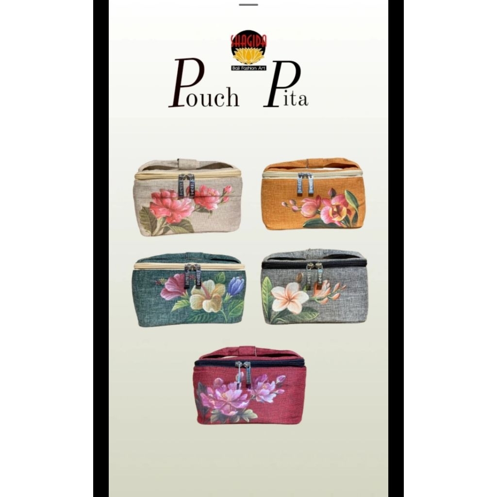 Pouch Makeup / Dompet Kosmetik Pita SHAGIDA • Souvenir & Oleh - oleh Khas Bali