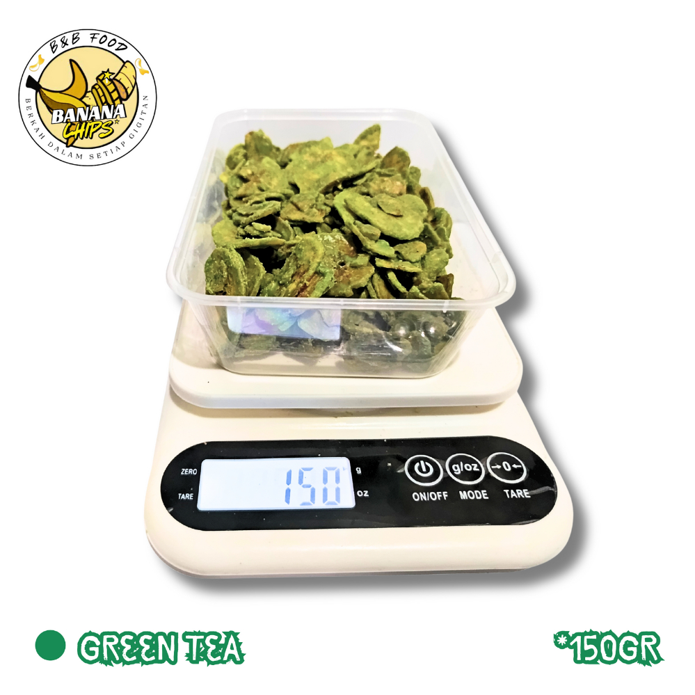 

B&B FOOD KERIPIK PISANG LUMER PREMIUM CHOCOLATE GREEN TEA 150G HOME MADE ORIGINAL‼️