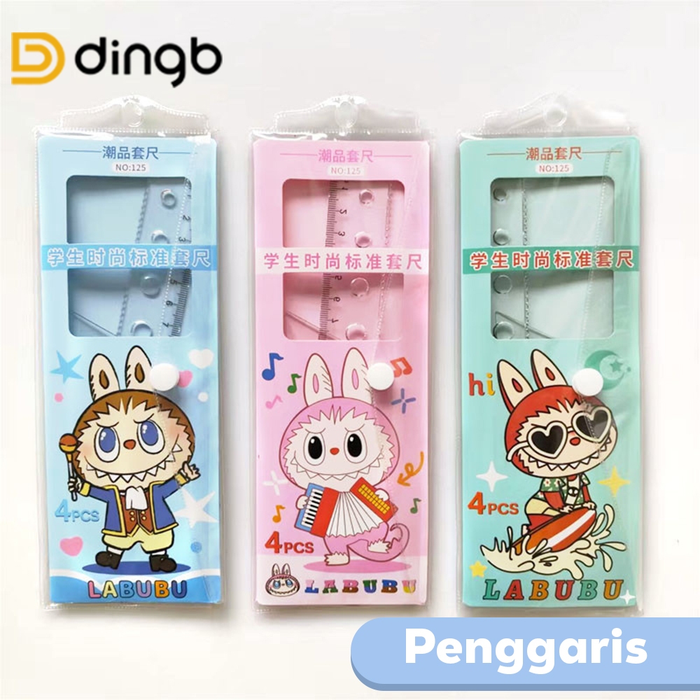 

DINGB LABUBU PENGGARIS SET BUSUR DERAJAT PENGGARIS 20 CM PENGGARIS SEGITIGA X-107