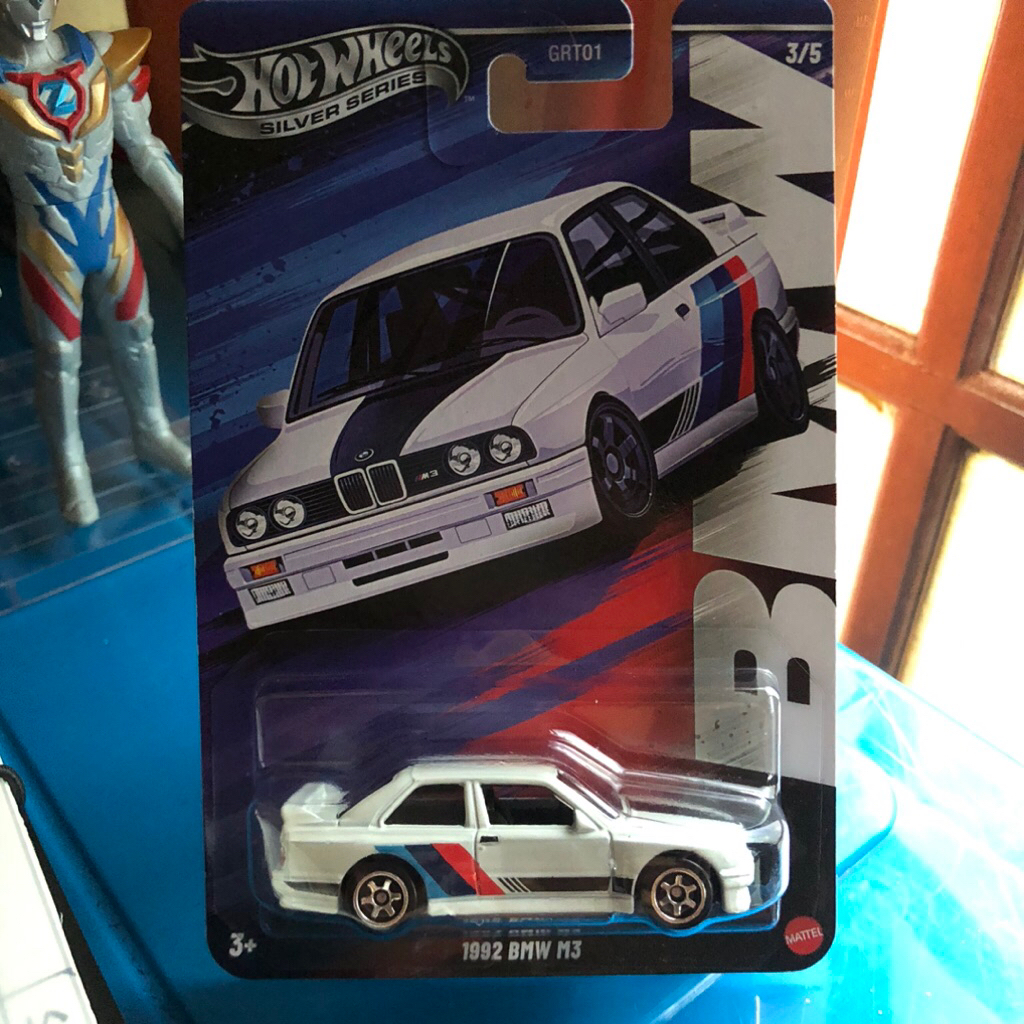 HotWheels BMW Series 2025 Silver Series BMW M3 putih