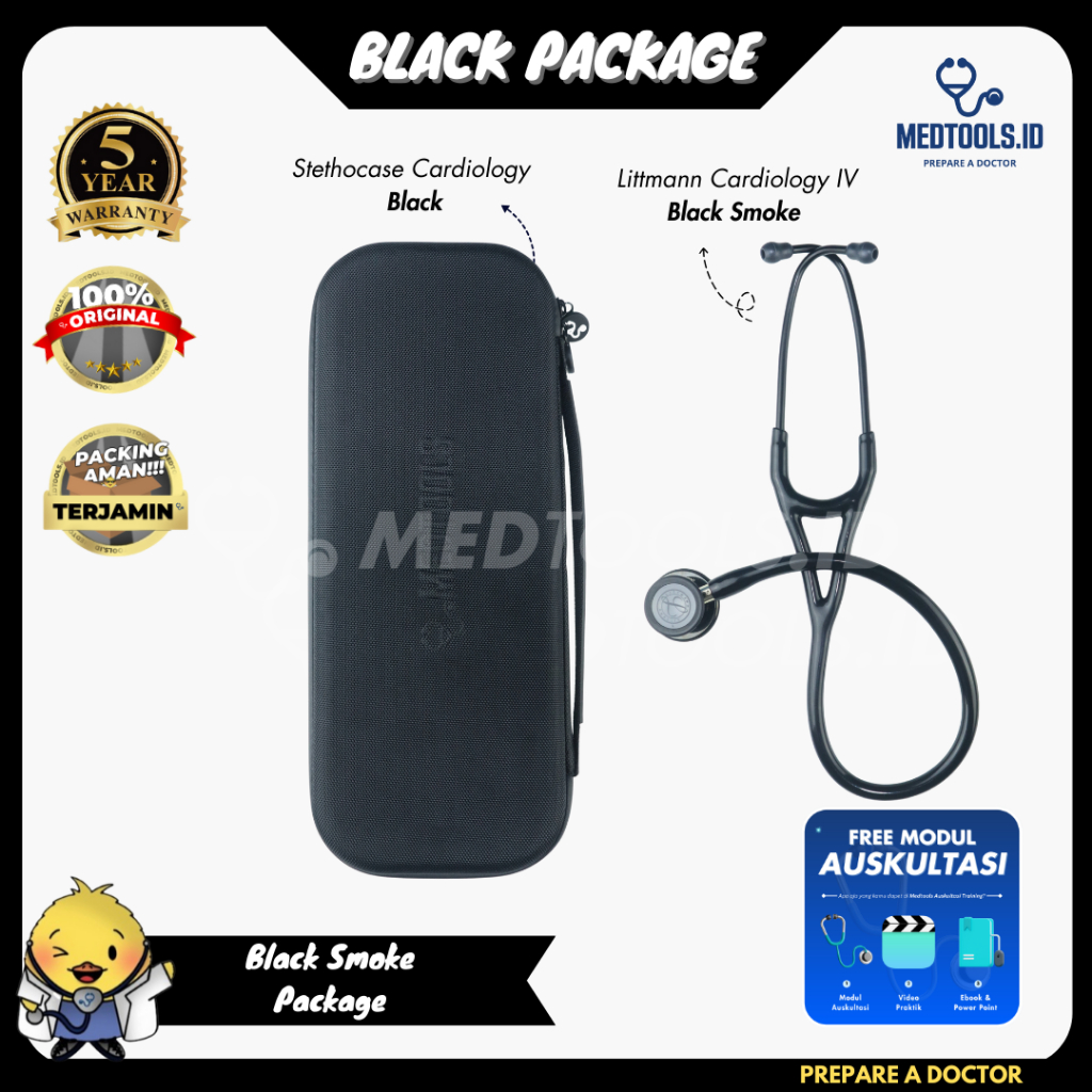 Paket Medtools Special [ Stetoskop Littmann Cardiology IV + Medtools Stethocase ]