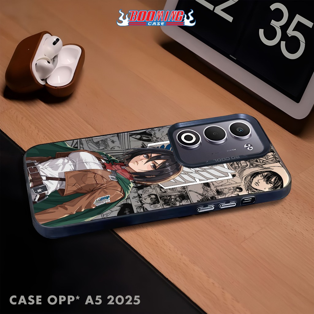 Case Oppo A5 2025 Casing Oppo Premium Matte Hard Casing - Case IMD - Case Hologram Motif AOT