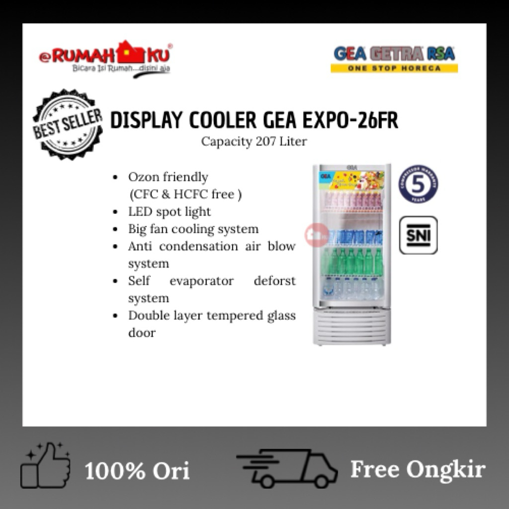 GEA SHOWCASE EXPO-26FR/ GEA SHOWCASE 207LITER / GEA SHOWCASE 3 RAK