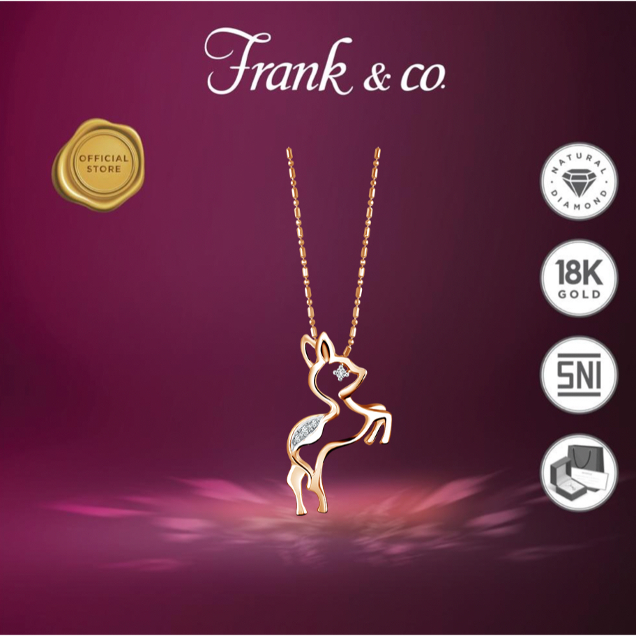 Frank & co. Baby Deer Liontin - Rose Gold